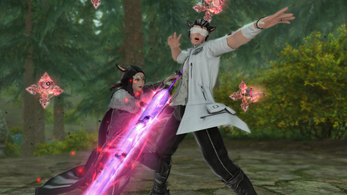 Dark Knight and Sage in Final Fantasy XIV