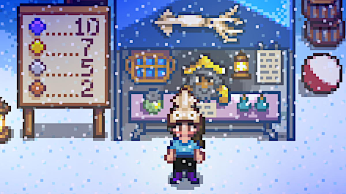 The Squid Hat in Stardew Valley