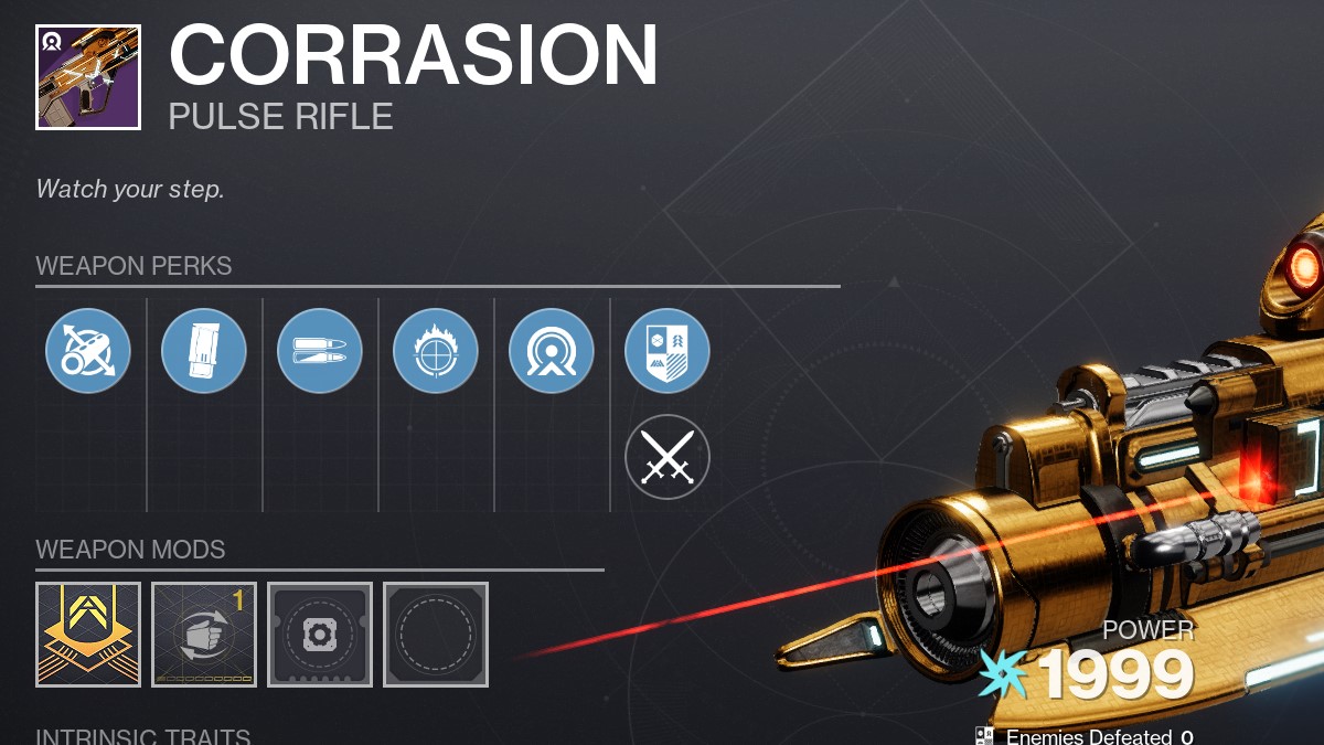 Destiny 2 Corrasion Example Build