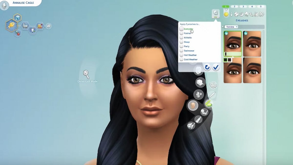 Sims 4 eyelashes update