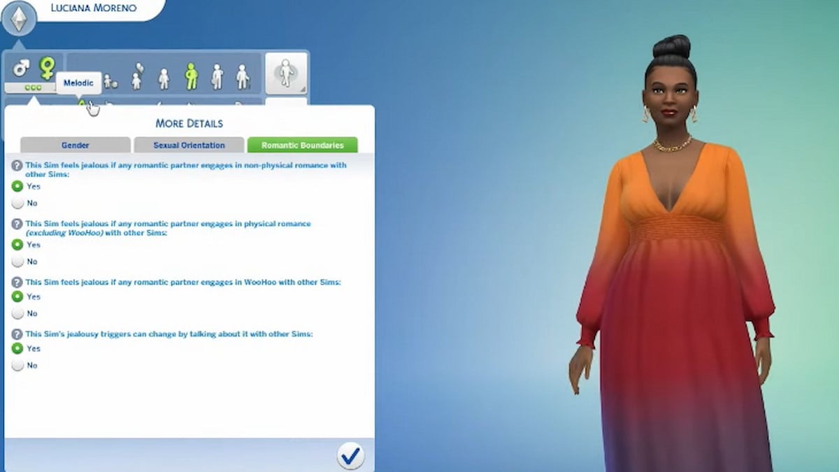 Romantic Boundaries in Sims 4